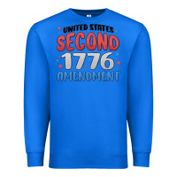 True Royal united states second 1776 amendment Premium Sweatshirt - MaliasSmallBusiness