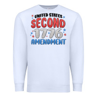 White united states second 1776 amendment Premium Sweatshirt - MaliasSmallBusiness
