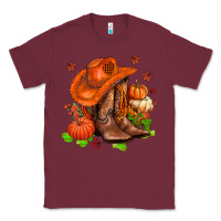 Burgundy fall pumpkins  cowgirl  and roses Classic Tee - AdoDesignShop