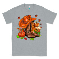 Heather Grey fall pumpkins  cowgirl  and roses Classic Tee - AdoDesignShop