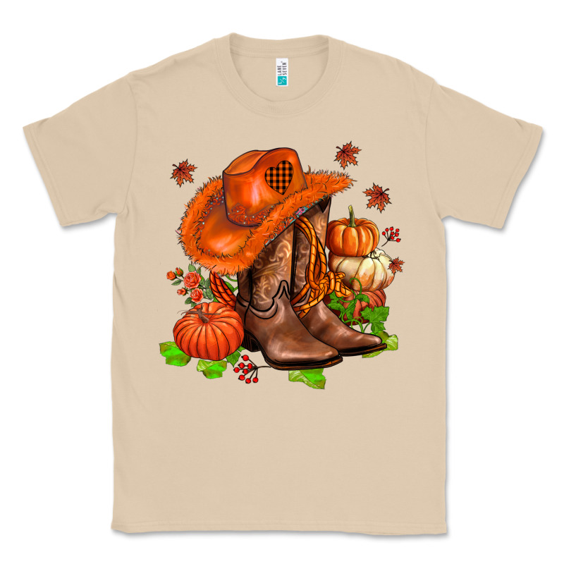 Fall Pumpkins  Cowgirl  And Roses Classic Tee by AdoDesignShop | Teevron