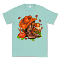 Seafoam fall pumpkins  cowgirl  and roses Classic Tee - AdoDesignShop