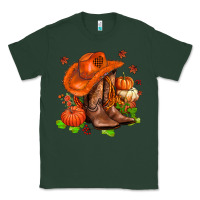 Sports Green fall pumpkins  cowgirl  and roses Classic Tee - AdoDesignShop