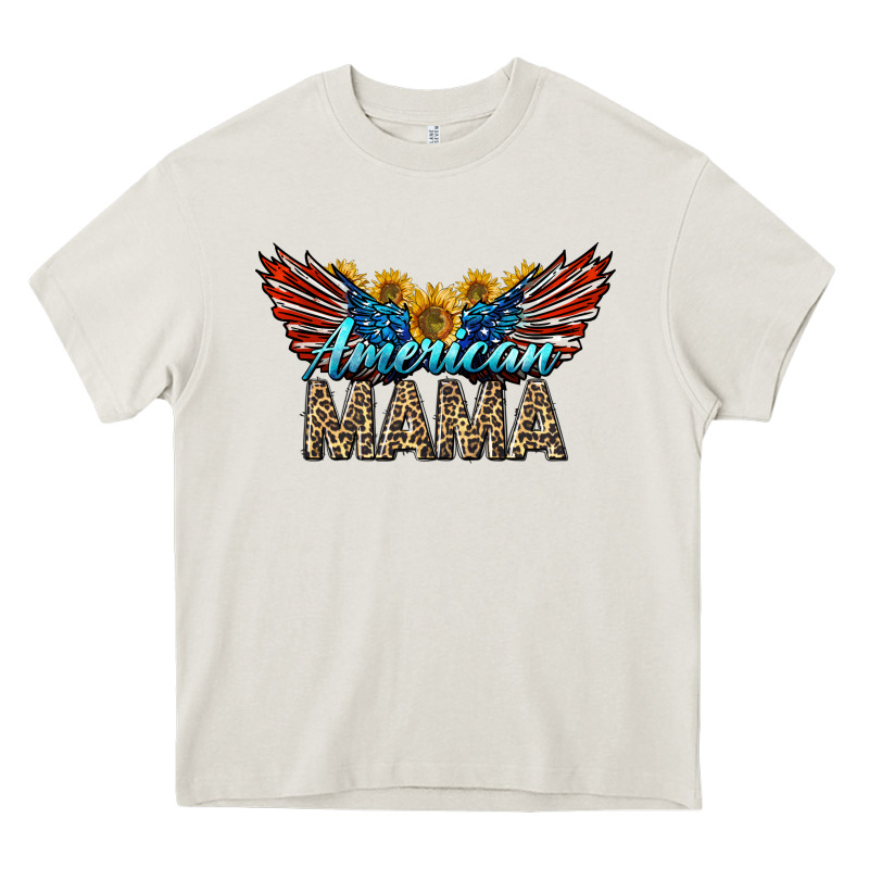 Western American Mama With Sunflowers Heavy Core Tee by LillyAllenDesigns | Teevron