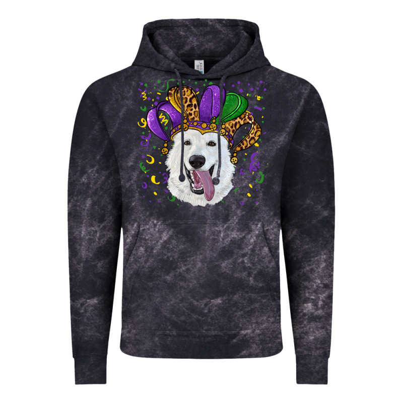 Mardi Gras Hat  White Shepherd Vintage Hoodie by RanaPortraitStore | Teevron