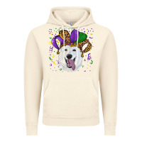 Vintage Artic mardi gras hat  white shepherd Vintage Hoodie - RanaPortraitStore