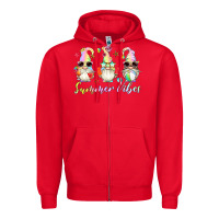 Red summer vibes gnomes Zipper Hoodie - Artiststas