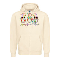 Sandshell summer vibes gnomes Zipper Hoodie - Artiststas