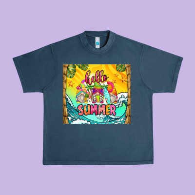 Hello Summer Gnomes Urban Heavy Tee Designed By Zillion Design Studio
