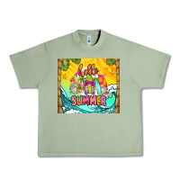 Oil Green hello summer gnomes Urban Heavy Tee - Zillion Design Studio