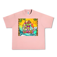 Salmon hello summer gnomes Urban Heavy Tee - Zillion Design Studio