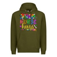 Army Green Free Nurse Hugs Pride LGBTQ+ Premium Hoodie - BundleAndBundleShop