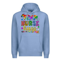Colony Blue Free Nurse Hugs Pride LGBTQ+ Premium Hoodie - BundleAndBundleShop