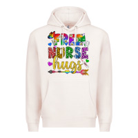 Pale Pink Free Nurse Hugs Pride LGBTQ+ Premium Hoodie - BundleAndBundleShop