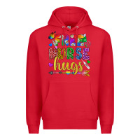 Red Free Nurse Hugs Pride LGBTQ+ Premium Hoodie - BundleAndBundleShop