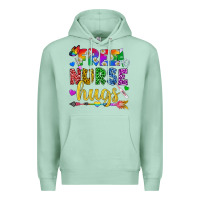 Seafoam Free Nurse Hugs Pride LGBTQ+ Premium Hoodie - BundleAndBundleShop