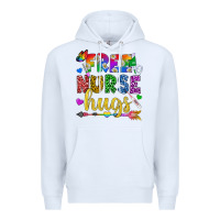 White Free Nurse Hugs Pride LGBTQ+ Premium Hoodie - BundleAndBundleShop