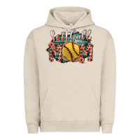 Pigment French Oak Softball Mom Urban Hoodie - Bettercallsaul