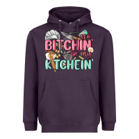 Plum no bitchin in my kitchin Heavyweight Hoodie - MaliasSmallBusiness