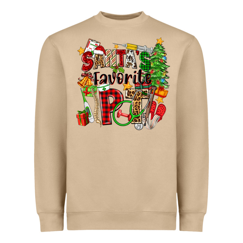 Santa's Favorite Pt Heavyweight Sweatshirt by Zillion Design Studio | Teevron