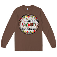Chestnut christmas santas favorite phlebotomist light Long Sleeve Tee - AdoDesignShop