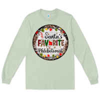 Matcha christmas santas favorite phlebotomist light Long Sleeve Tee - AdoDesignShop