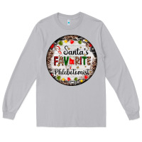 Moon Dust christmas santas favorite phlebotomist light Long Sleeve Tee - AdoDesignShop