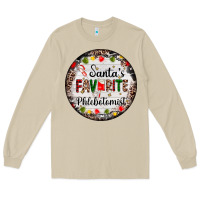 Mushroom christmas santas favorite phlebotomist light Long Sleeve Tee - AdoDesignShop