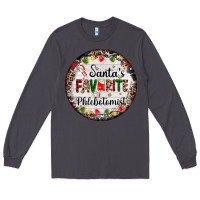 Smoke christmas santas favorite phlebotomist light Long Sleeve Tee - AdoDesignShop
