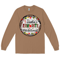 Toasted Coconut christmas santas favorite phlebotomist light Long Sleeve Tee - AdoDesignShop