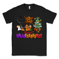 Black happy hallothanksmas trees Classic Tee - AdoDesignShop