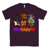 Plum happy hallothanksmas trees Classic Tee - AdoDesignShop