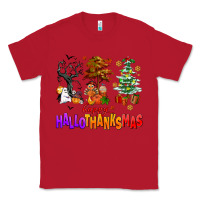 Red happy hallothanksmas trees Classic Tee - AdoDesignShop