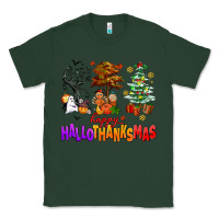 Sports Green happy hallothanksmas trees Classic Tee - AdoDesignShop