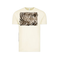 Vintage Arctic brown zebra pattern background Vintage Tee - BarkalooDesign