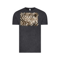 Vintage Black brown zebra pattern background Vintage Tee - BarkalooDesign