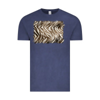 Vintage Denim brown zebra pattern background Vintage Tee - BarkalooDesign