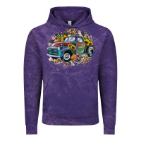 Cloud Purple vintage truck western Vintage Hoodie - Zillion Design Studio