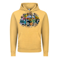 Vintage Mustard vintage truck western Vintage Hoodie - Zillion Design Studio