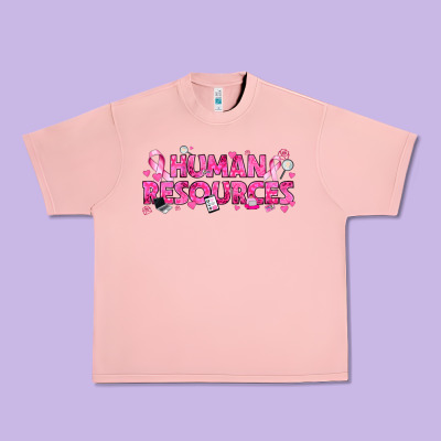 Breast Cancer Human Resources Urban Heavy Tee Designed By Texasbilliewilder