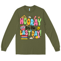 Army Green hooray for the last day black Long Sleeve Tee - JahusDesignShop