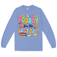 Colony Blue hooray for the last day black Long Sleeve Tee - JahusDesignShop