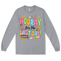 Hooray For The Last Day Black Long Sleeve Tee | Teevron
