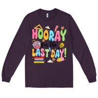 Plum hooray for the last day black Long Sleeve Tee - JahusDesignShop