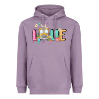 Lavender love school bus Heavyweight Hoodie - MaliasSmallBusiness