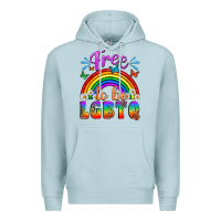 Blue Mist Western Free To Be Lgbtq Premium Hoodie - BundleAndBundleShop