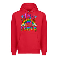 Red Western Free To Be Lgbtq Premium Hoodie - BundleAndBundleShop