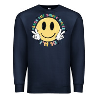Navy peace out single digits im 10 Premium Sweatshirt - MaliasSmallBusiness