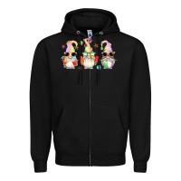 Black summer gnomes Zipper Hoodie - Artiststas
