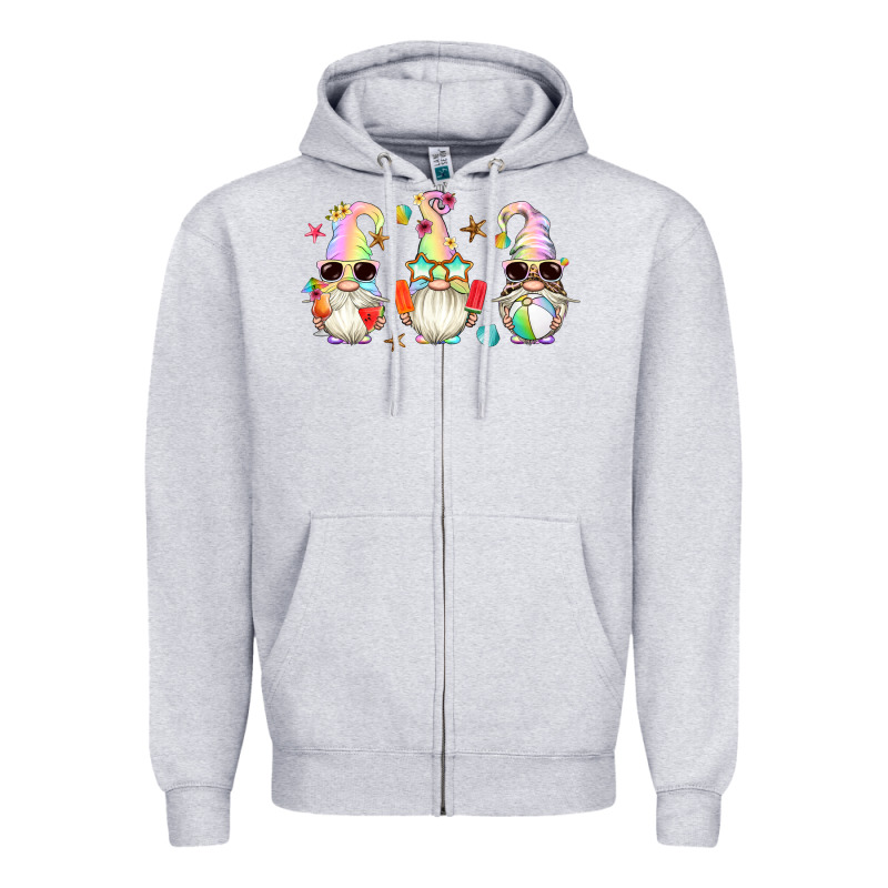 Summer Gnomes Zipper Hoodie by Artiststas | Teevron
